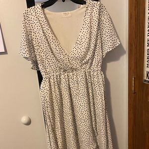 Polka Dot Midi Dress